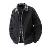 Wassup Sohot Men's Faux Layered Color-Block Bomber Jacket