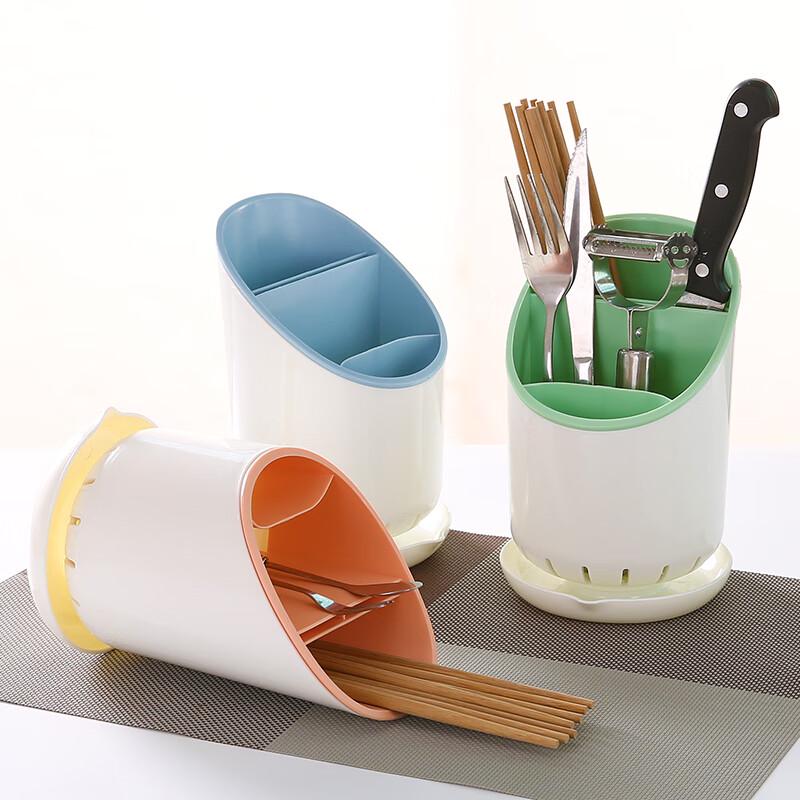 Plastic Draining Chopstick Holder and Tableware Organizer