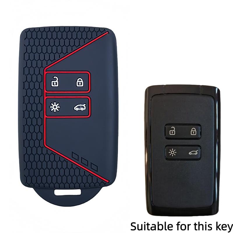 

Silicone Key Case Cover For Renault Kadjar Clio Megane Austral Captur Arkana Koleos Zoe Scenic Dacia Sandero Duster Logan Jogger