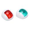 2Pcs Marine Boat Yacht Signal Light LED Navigation Bow Lamp Red Green Ship Board Light for Sailing DC 12V‑24V 3WWhite