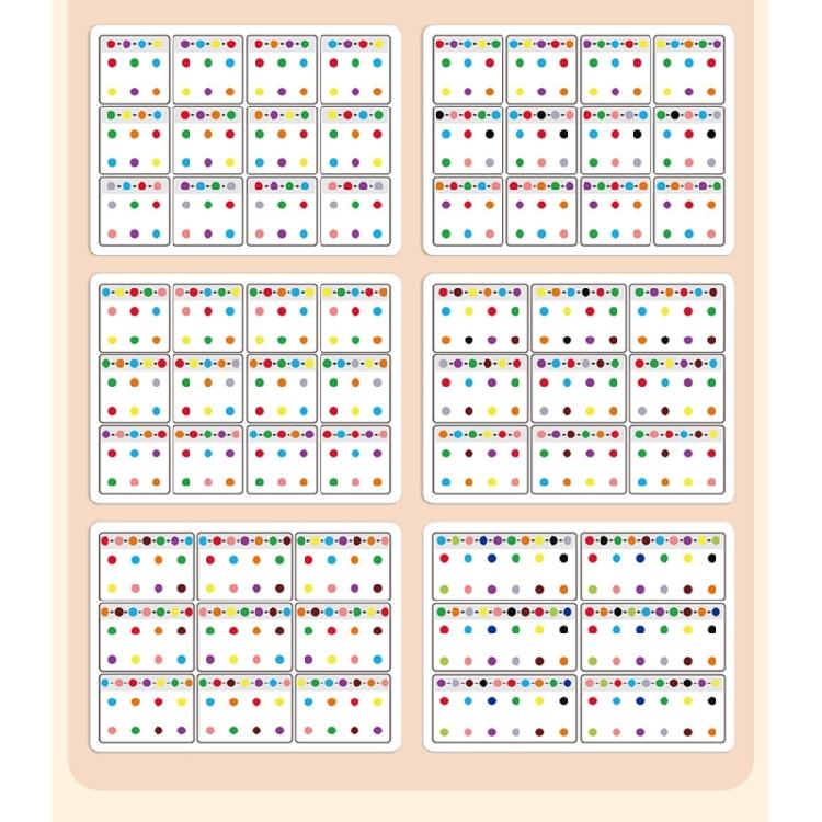 6 Pcs Multifunctional Preschool Concentration Cards Visual Tracking Training Cards For Visual Perception Skills