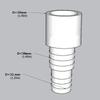 Allgemeiner DN50 50MM Schlauchadapter Konstanter 32mm 38mm Verbinder Schnelle Installation Dauerhafte Metallkonstruktion