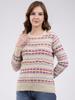 Womens Regular Fit Self Designed Top