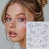 1Pcs Self-Adhesive Face Gems Stickers Rainbow Butterfly Bowknot Rhinestone for Clubbing Night Out Makeup