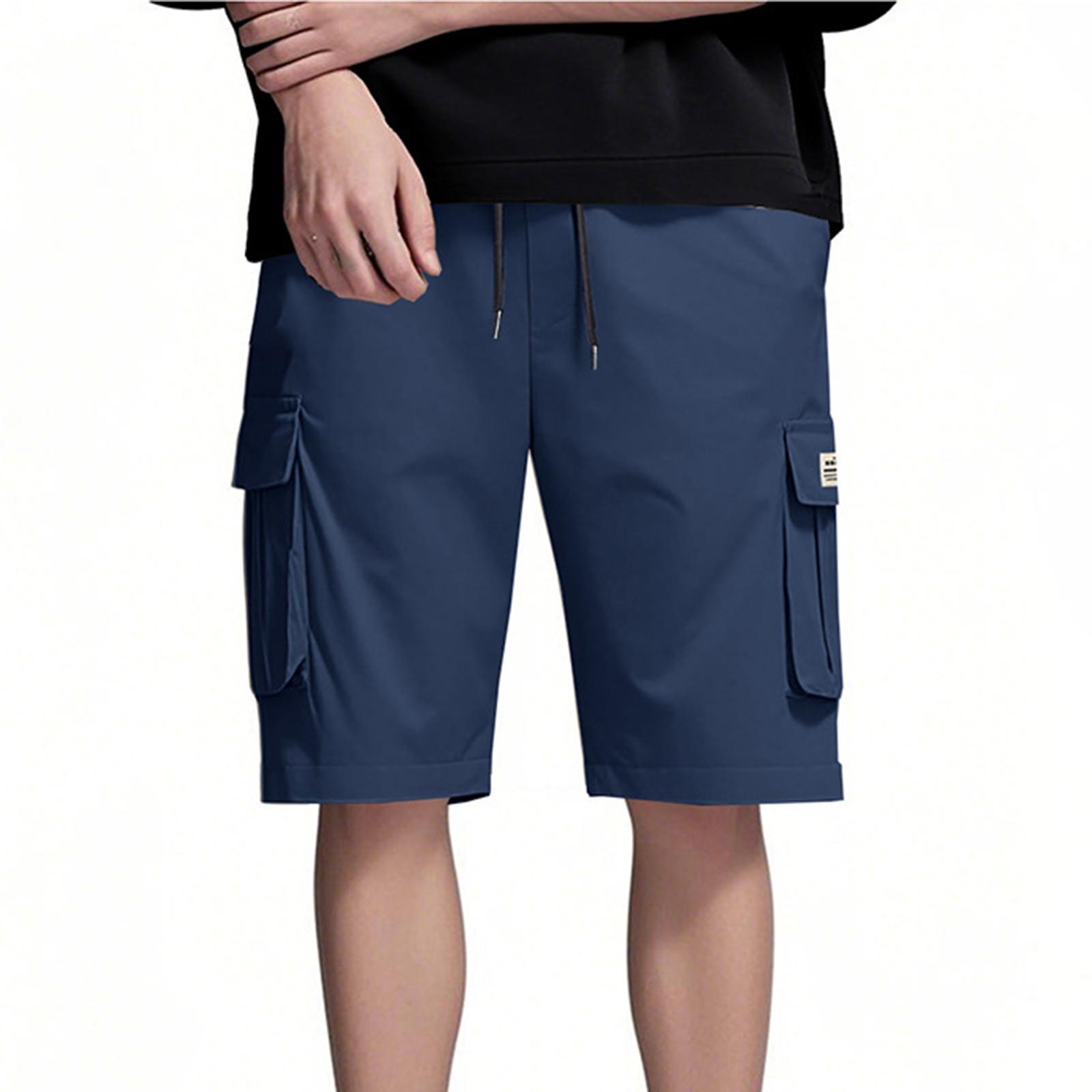 

Мужские модные спортивные повседневные баскетбольные шорты для бега, тренировочные шорты для мужчин XL тёмно-синий