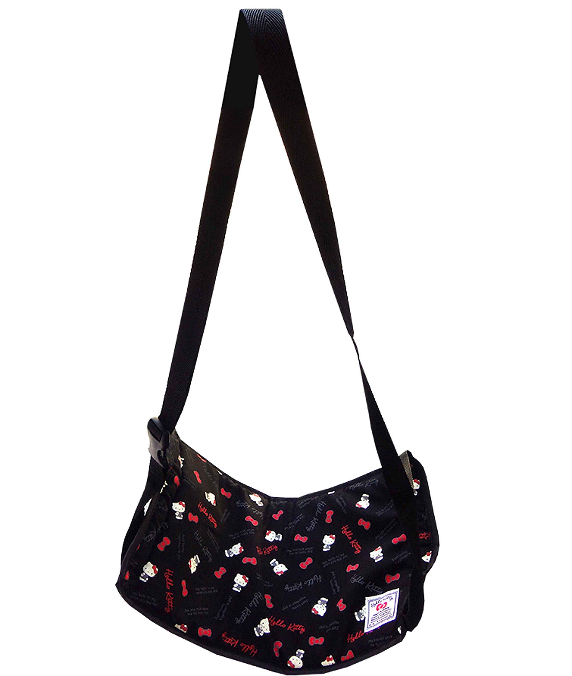 

Hello Kitty Standard Logo Travel Foot Rest, Black