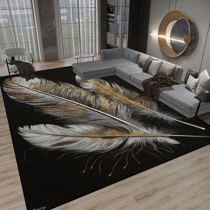 3D Luxury Modern Living Room Carpet Decoration Big Size Area Rugs for Bedroom Bedside Rug Home Decor Non Slip Floor Mat Washable