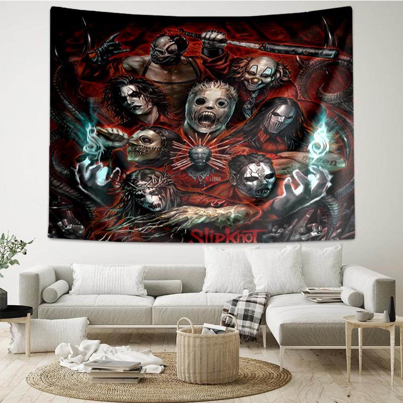 Rock music Slipk-not  Tapestry Hanging for Bedroom,Livingroom, Playroom,Decor Art Room Wall Tapestry Holiday and Birthday Gifts