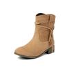 Women's Boots 2026 Autumn/Winter New Product Low Heel Suede Women's Casual Short Boots