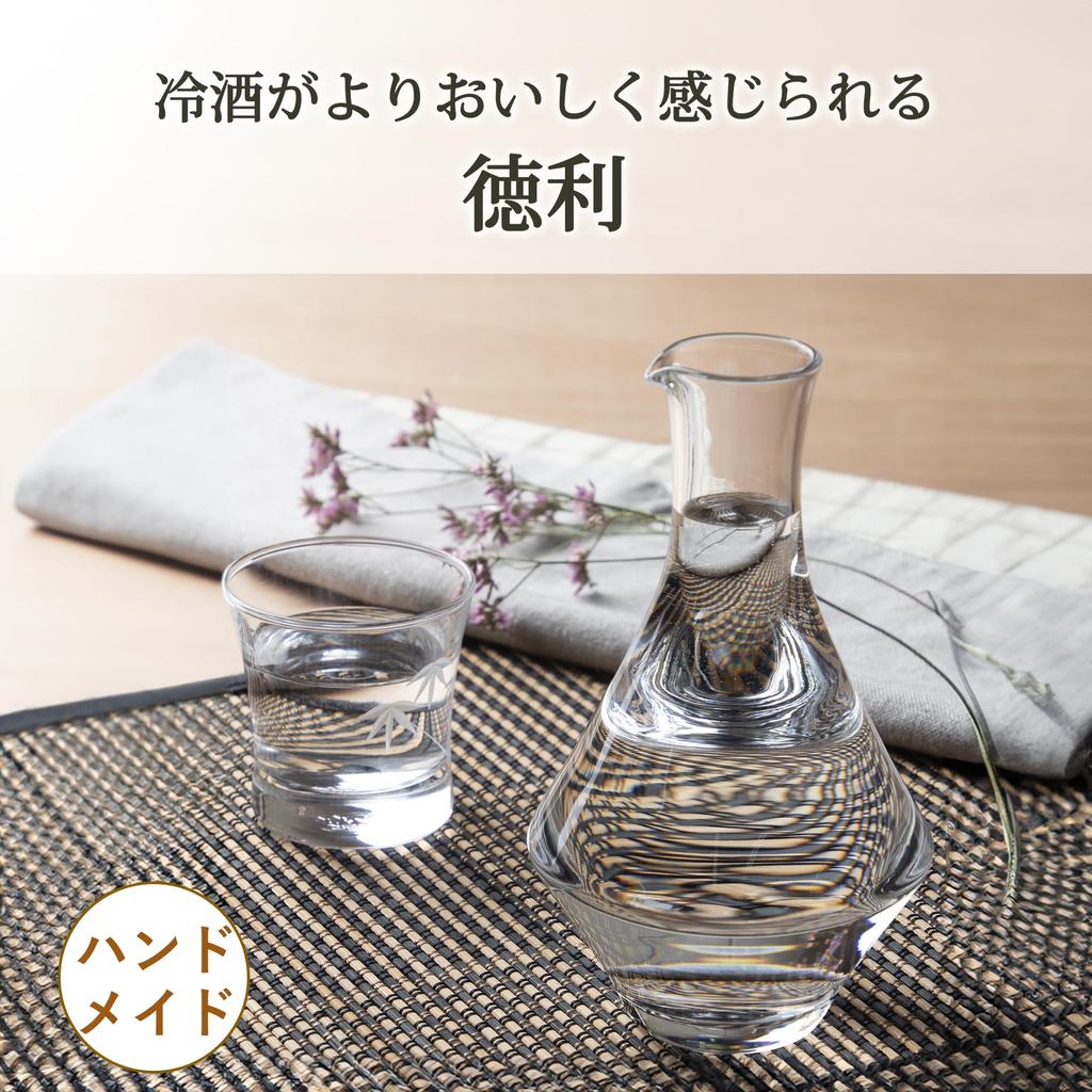 Toyo Sasaki Glass Sake Bottle, 385ml, Made In Japan, Carafe 63704