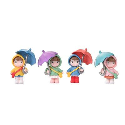 4/6 teile/satz Harz Miniatur Figur Menschen Mädchen Jungen Micro Landschaft Carft Mini Fee Garten Ornament Verschiedene Set Harz Dekor