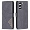 BINFEN COLOR For TECNO Camon 40 Pro 4G Phone Case Wallet Stand Geometry Imprinted Leather Cover
