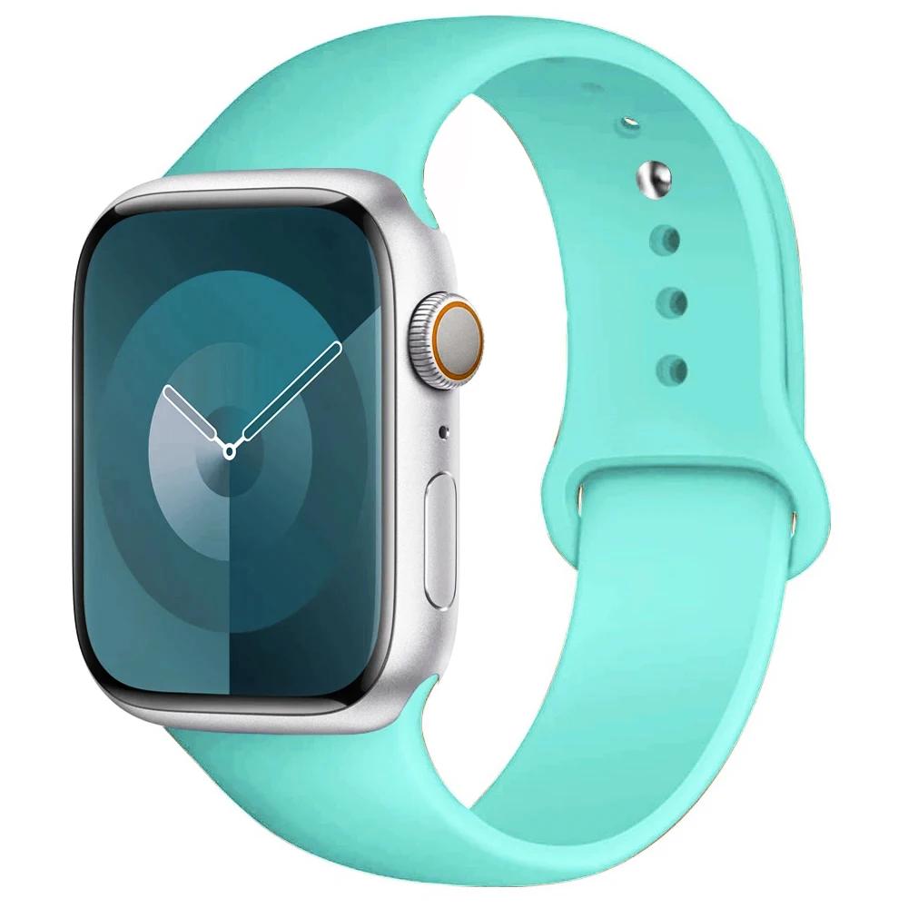 

Силіконовий Ремінець Для Apple Watch ремінець 44мм 45мм 40мм 41мм 42-46мм 49мм спортивний браслет iwatch серії 11-10-9-8 7 6 5 4 SE-Ultra 2/3 44-45-49-46mm ML