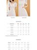 ONLY 2025 Spring Retro Square Neck Puff Sleeve Midi Dress