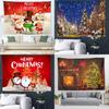 Elegant Polyester Blend Christmas Tapestry For Multiple Uses