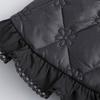 Sequins Quilted Cape False Collar Chinese Ruffled Lace Shawl Wrap Scarf Decorative Accessory for Women Girls Clothing