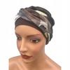 Two-color Sejla Scarf Brown 527 Pleated Turban Even After Chemotherapy