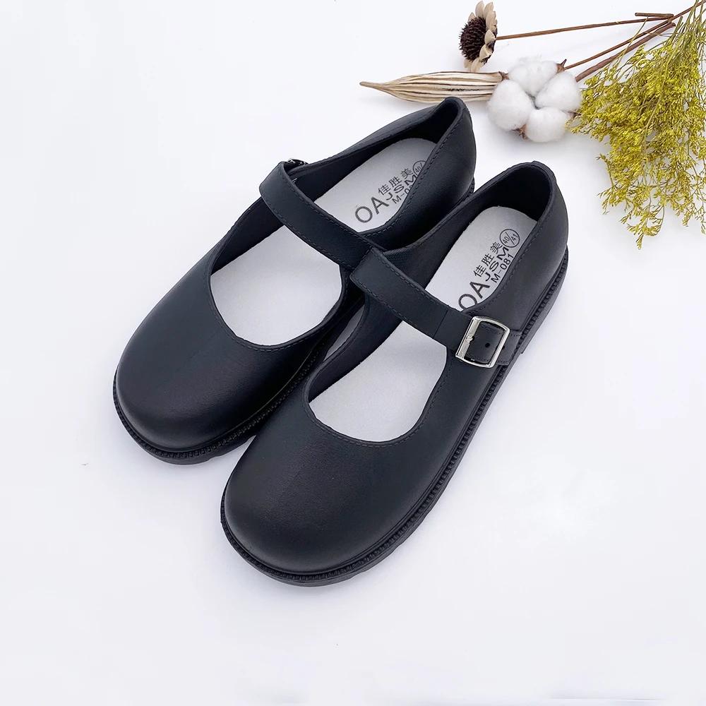 Fashion Women's Shoes and Flip-flops, A New Type of Fashionable Thick-soled Flat-bottomed Single-button Shoes in Baotou for Summer