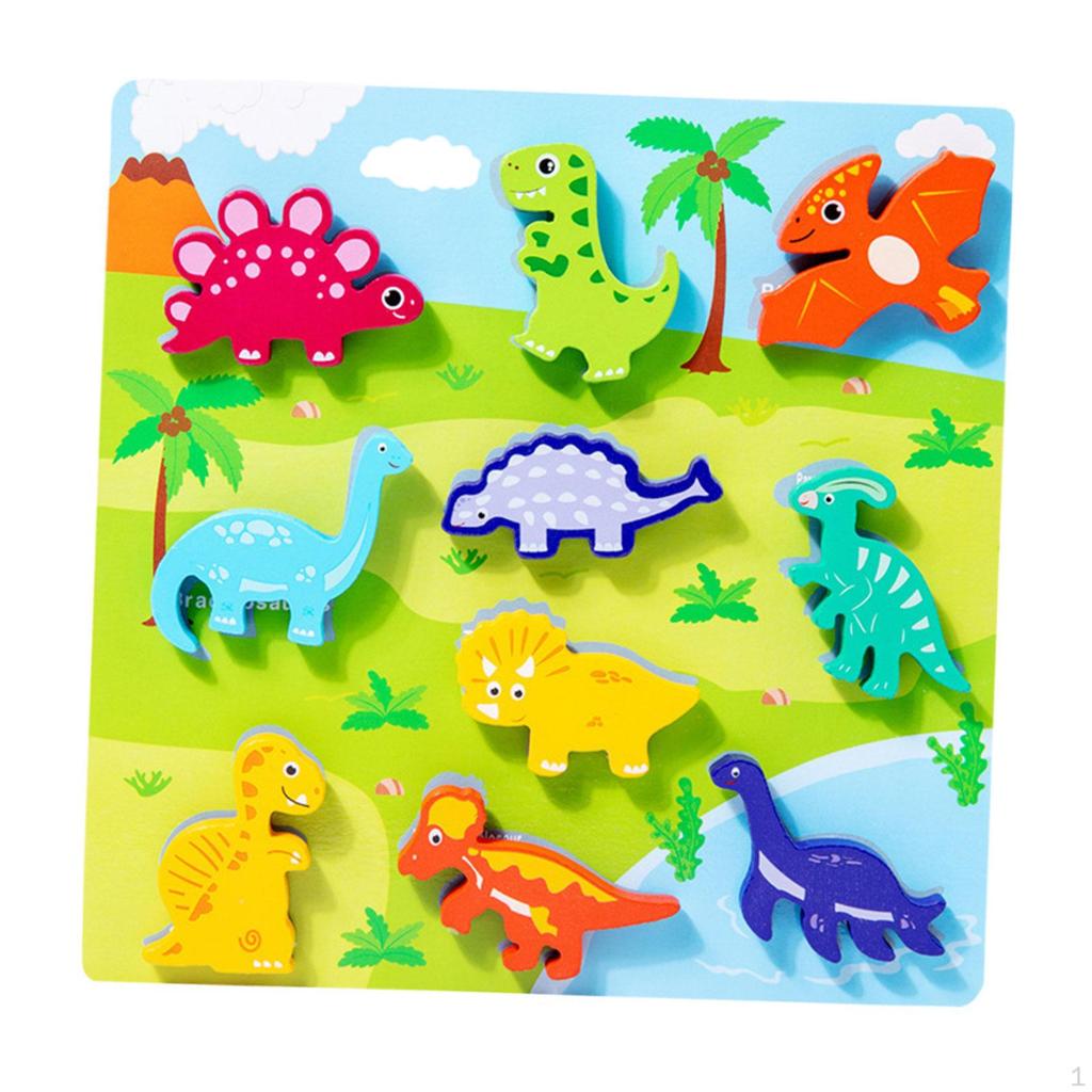 Montessori Wooden Puzzles, Activity Toys, Animal Developmental Toy, Toys for Baby, Toddlers,