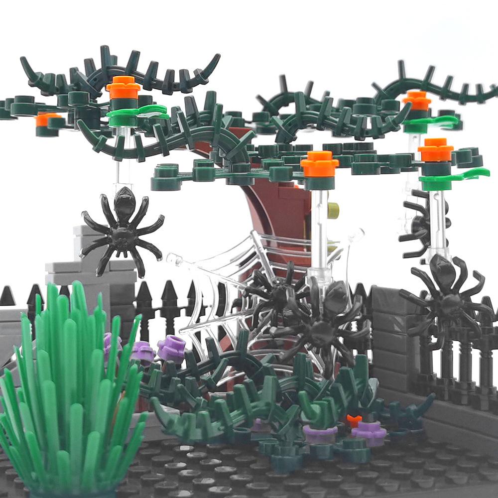 Halloween Decoration Building Block Cemetery Street Scene Ornament Ghost Reaper Toy