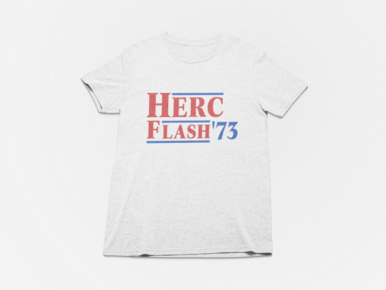 

Kool Herc and Grandmaster Flash in 73 Tshirt , Fathers of Hip Hop, 50th Hip Hop M