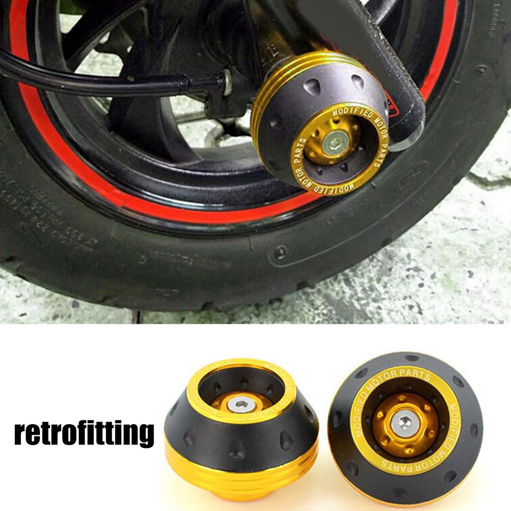 Aluminum Wheel Crash Protector Motorcycle Front Fork Frame Sliders Falling Protection Crash Pad Modification Accessories