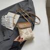 IELGY Korean Version Cute Mobile Phone Bag Fashion Lock Crossbody Casual All-Match Small Square Bag