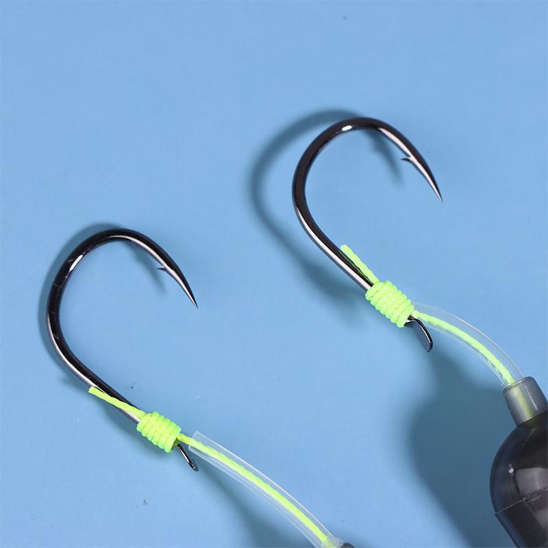 1 Pezzo 3 Amo Hair Rigs da Pesca Amo con Ardiglione Amo Iseni Amo da Carpfishing Pronto all'Uso Misura 4#-11# Rigs da Carpfishing Esca da Pesca