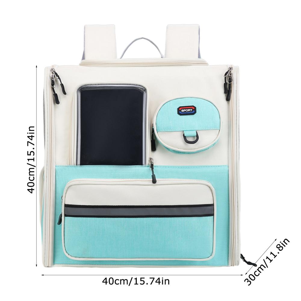 

Cat Carrier Bag Pet Carriers For Small Dogs Ventilated Pet Travel Carrying Bag Folding Pet Backpack For Kitten Puppy Small Dog зелёный