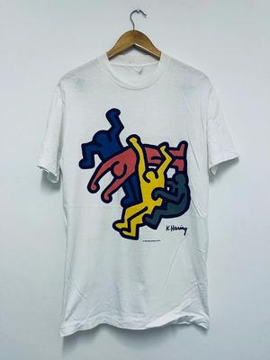 Nowy! Keith Haring Bawełniana Biała Koszulka Unisex Koncertowa Rozmiar S do 5XL71 Koszulka Unisex
