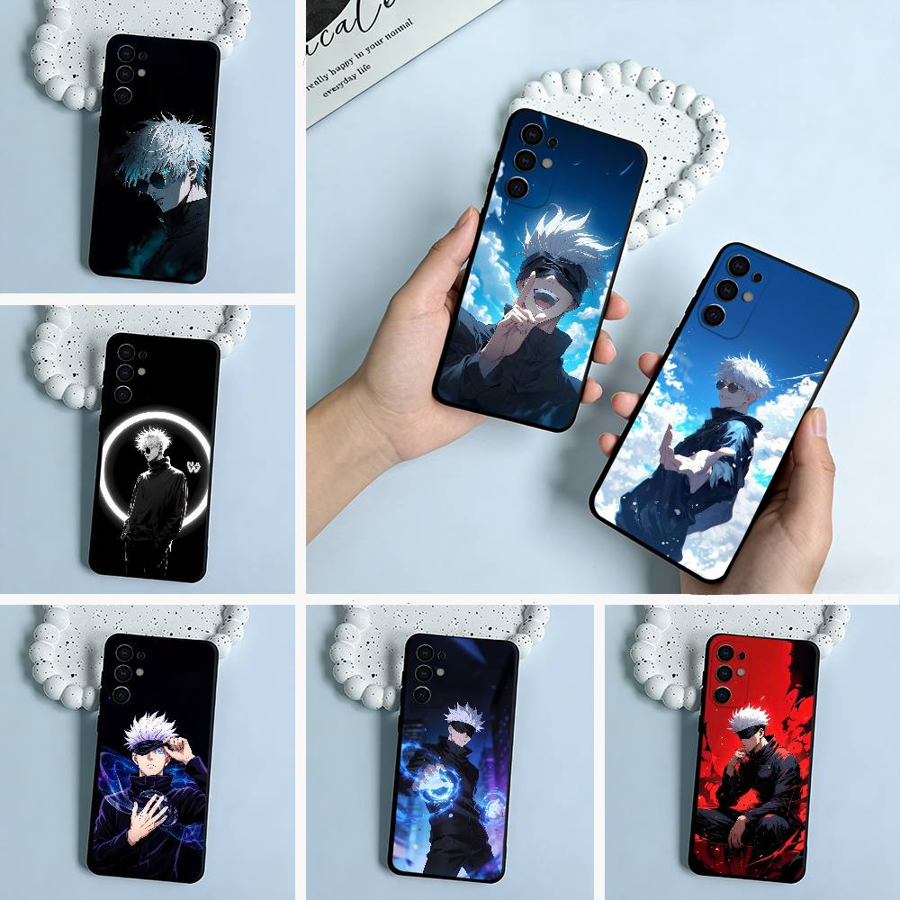 Favorite Anime Characters-S-Satoru G-Gojo Soft Silicone Case for Samsung S25, S24, S21, S22, S23, S30, Ultra, S20, Lite-Black