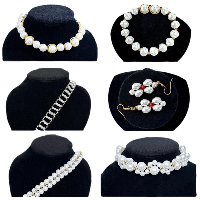 Versatile Spacer Beads Charm Loose Beads ABS Material DIY Beads Set Threading Beads for DIY Bracelet and Jewelry Making