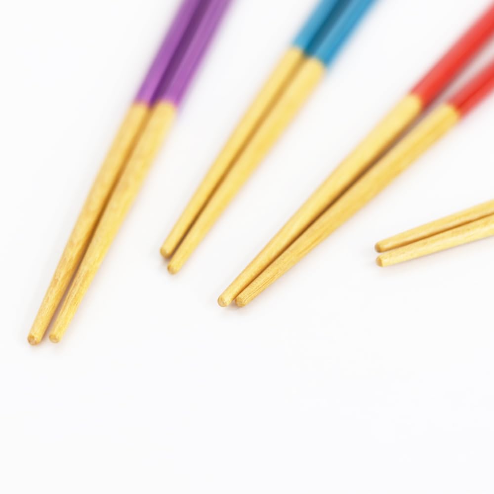 Tanaka Chopsticks Shop Blossom Octagonal Chopsticks Lily Design Antibacterial Dishwasher Safe Made In Japan Stylish Cute Easy To Grip Simple Design