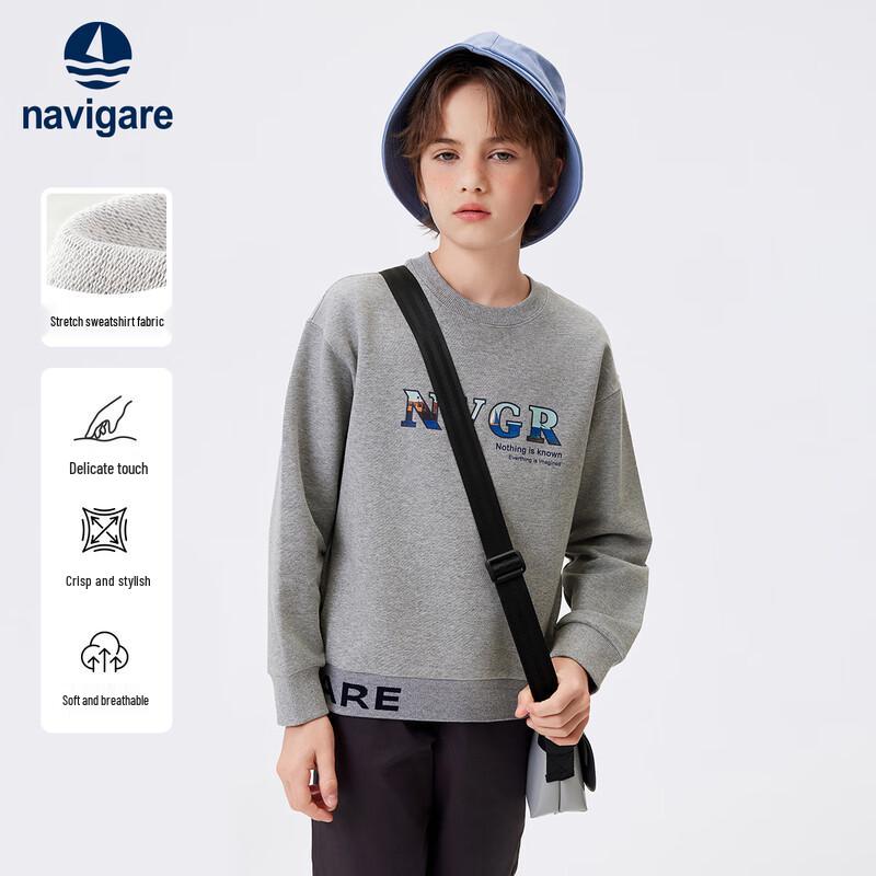 Navigare Boys' Chassy Portrait Long-Sleeve T-Shirt
