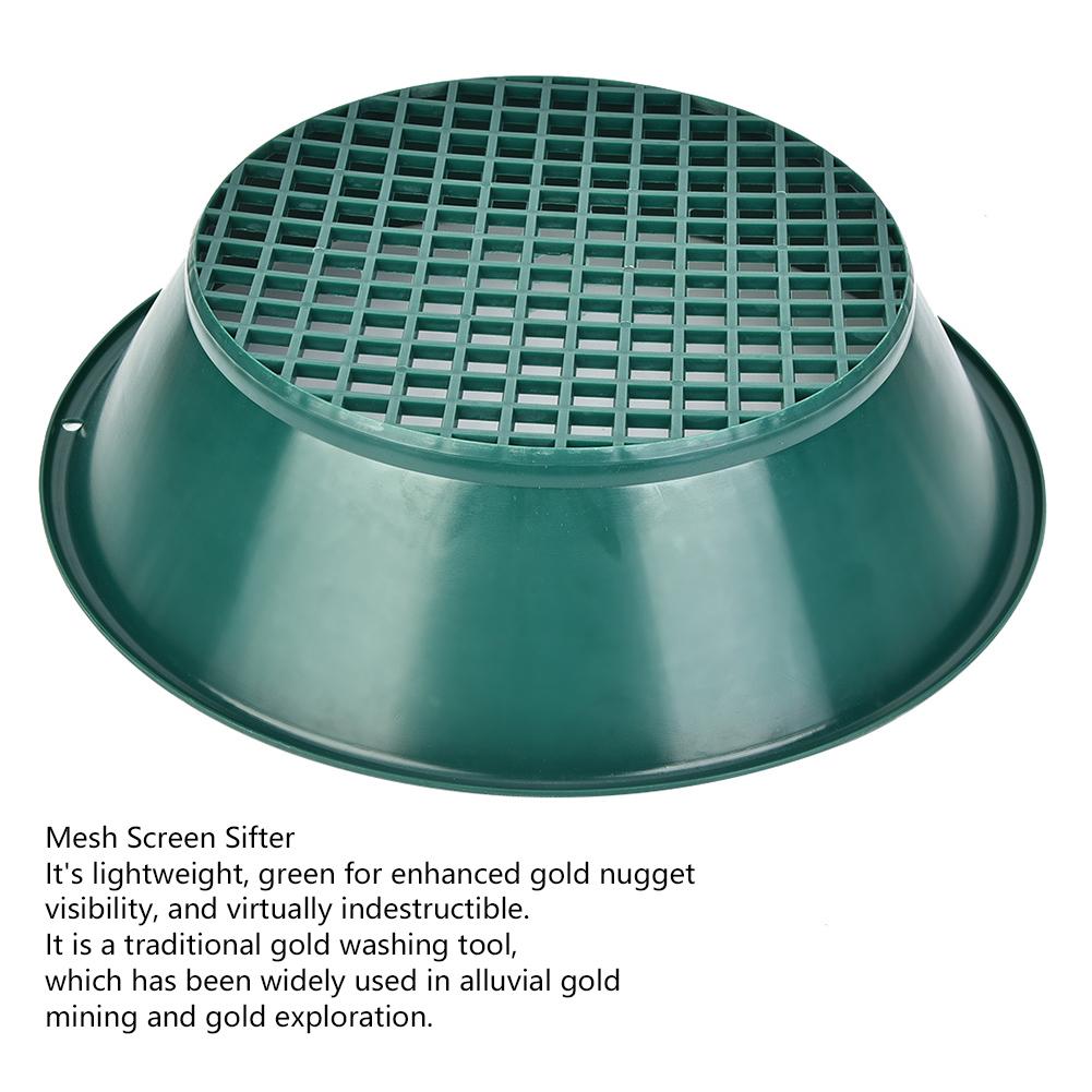 Gold Pan Panning Classifier Mesh Screen Mining Sifter Metal Detecting Tool