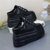 Fashion 10CM 12CM Air Mesh PU Synthetic Microfiber Leather Flats Women Sandals Slipper Chunky Sneakers Slippers Platform Wedge Shoes