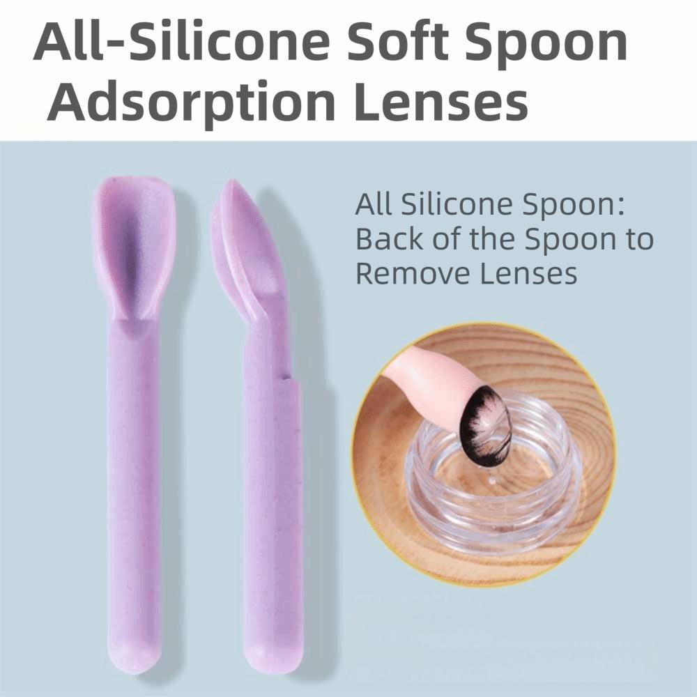 Plastic Soft Tip Contact Lens Remove Tweezers Lens Wearing Tools Kit  Lens Accessories