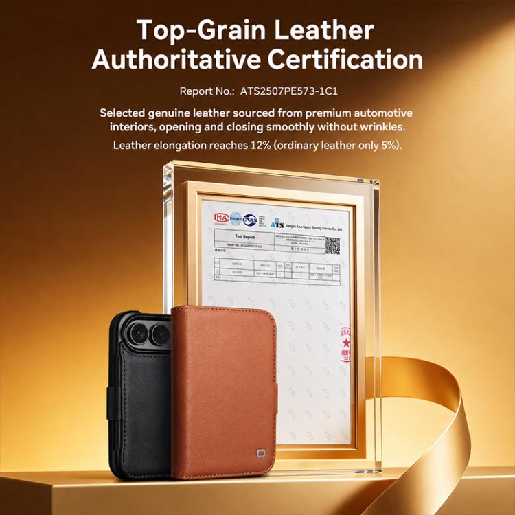 QIALINO Classics 3rd Genuine Leather Phone Case