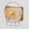1Pcs Cutting Board Rack Stand Space Saving Stainless Steel Practical Kitchen Organizer Pot Lid Holder Thickened Desktop Rack