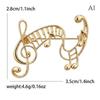 1Pcs Unisex 2-Color Elegant Music Lover Party Office Brooch Pin Metal Musical Note Brooches For Women Gifts