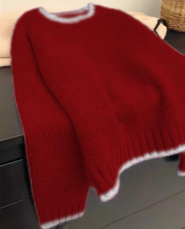 

Женский кашемировый свитер Qinghe cashmere 30% кашемир 70% шерсть Осенне-зимний кашемировый свитер мягкий и теплый S красный