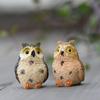 Mini Cute Cartoon Owl Shape Adornment for Plant Pots Fairy Garden Decor Ornament