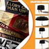 Custom Name Personalized Manchester United Print Umbrella, Auto Open Close, 8‑Rib Sturdy Frame, Commute Camping Hiking Use, Birthday Gift