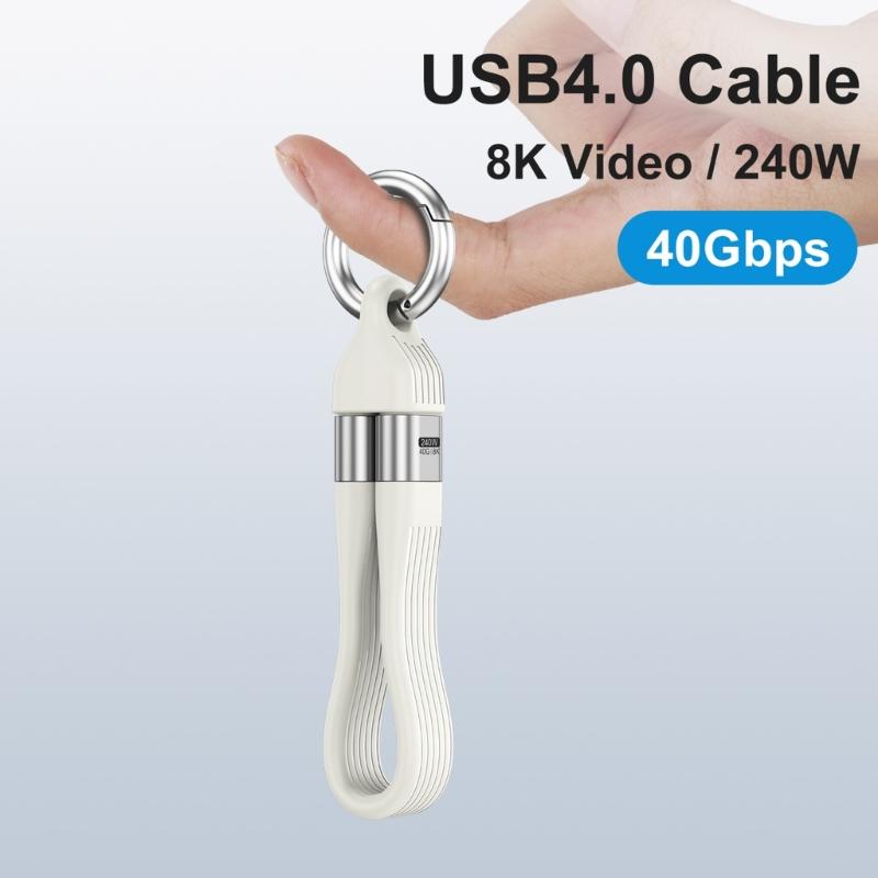 USB4 Charging Cable with PD240W Super Fast Charging and 40Gbps Speed 8K Video Transmission