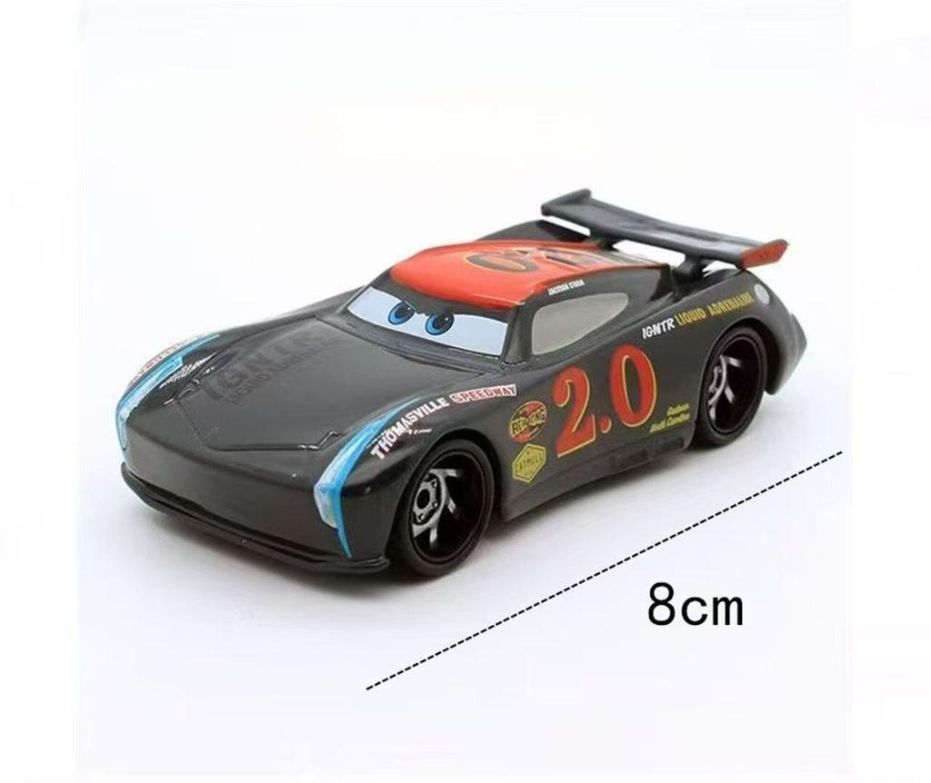 Disney Cars 1:55 Diecast Alloy Racing Car - Lightning McQueen & Jackson Storm Metal Model Collectible Christmas Gift