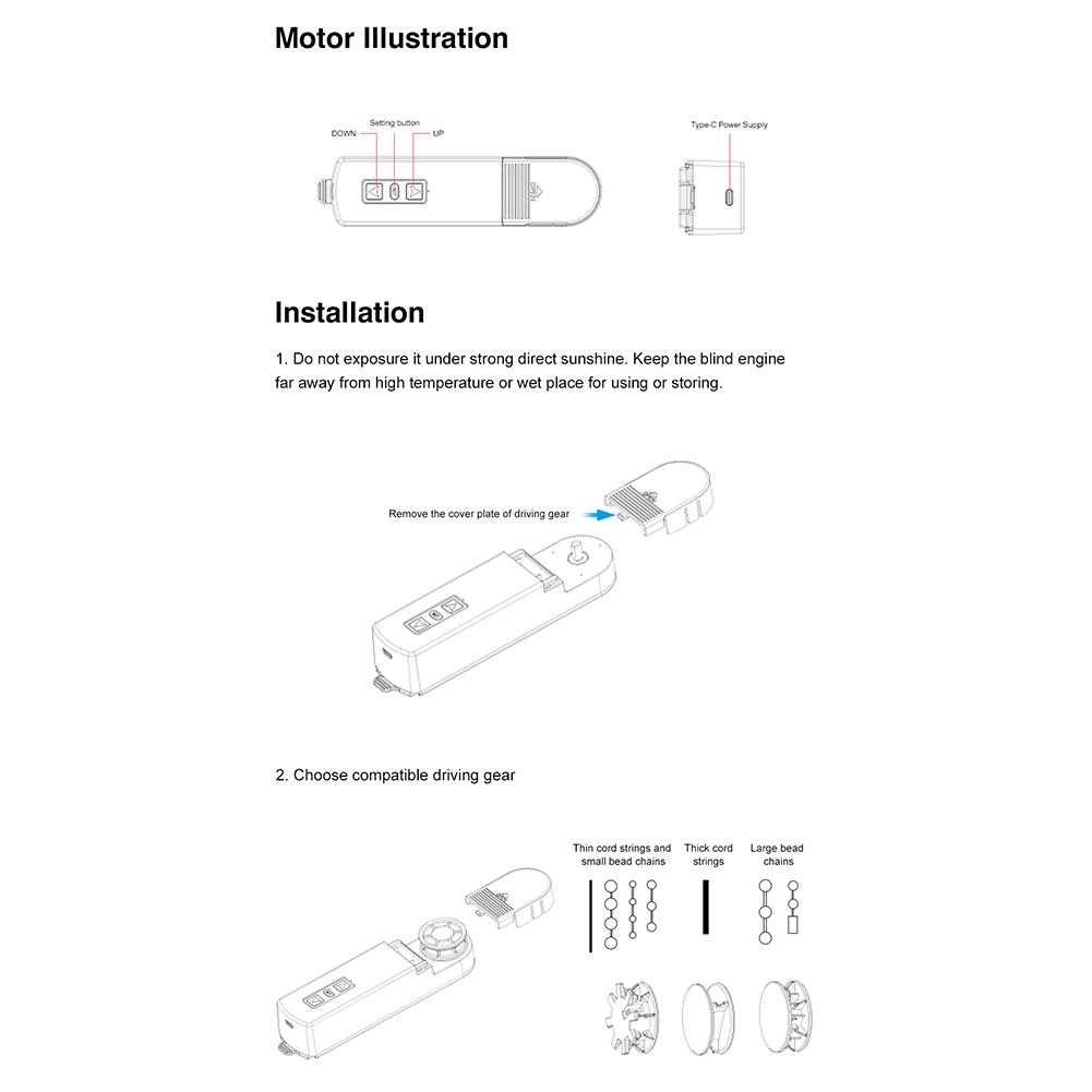 Zigbee Smart Electric Curtain Motor Support APP Control Auto Shutter Drive Motor Blind Shade Shutter Drive Motor