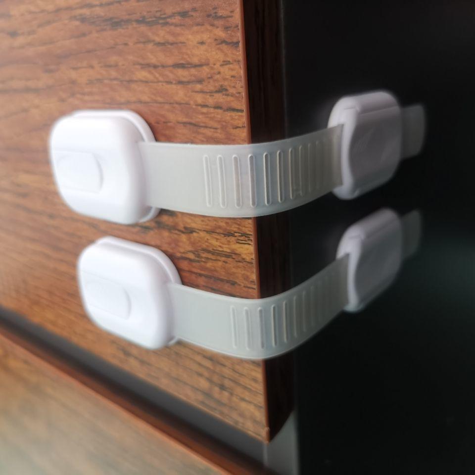 Cross-Border Child Safety Lock: Fridge, Cabinet, Drawer Anti-Opening Latch for Baby Protection.