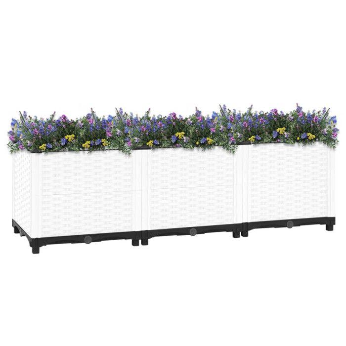 VidaXL Lit surélevé 120x40x38 cm Polypropylène 153310