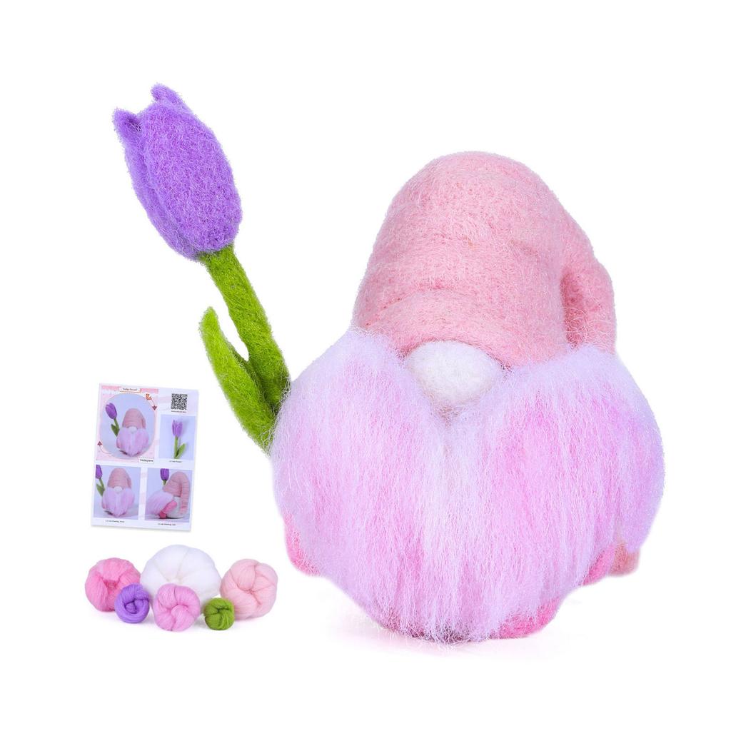 Needle Felt Set Handmade DIY Felting Kits Needle Felt Kits DIY Felts Dolls Set Handcraft Make Tool Needling Felting Kits