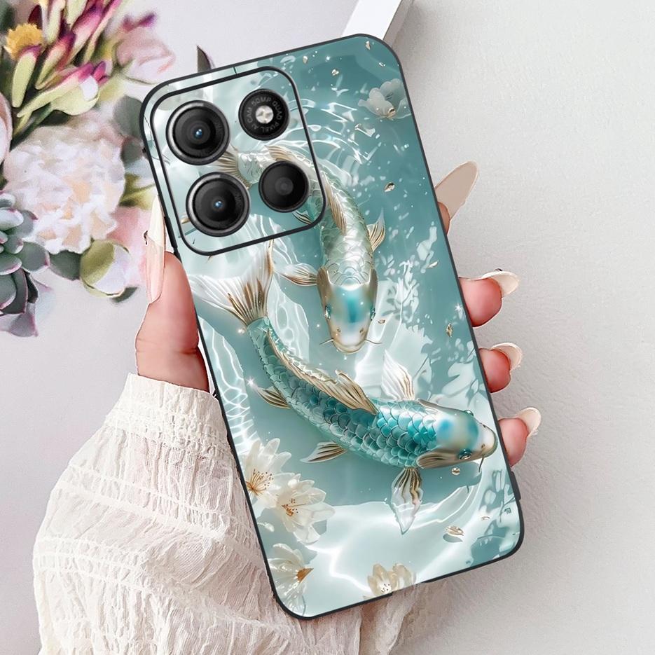 For Motorola Moto G15 Case Moto G75 XT2437-2 Luxury Popular Painted Cover Soft TPU Phone Case For Motorola G15 G 75 MotoG75 Bags